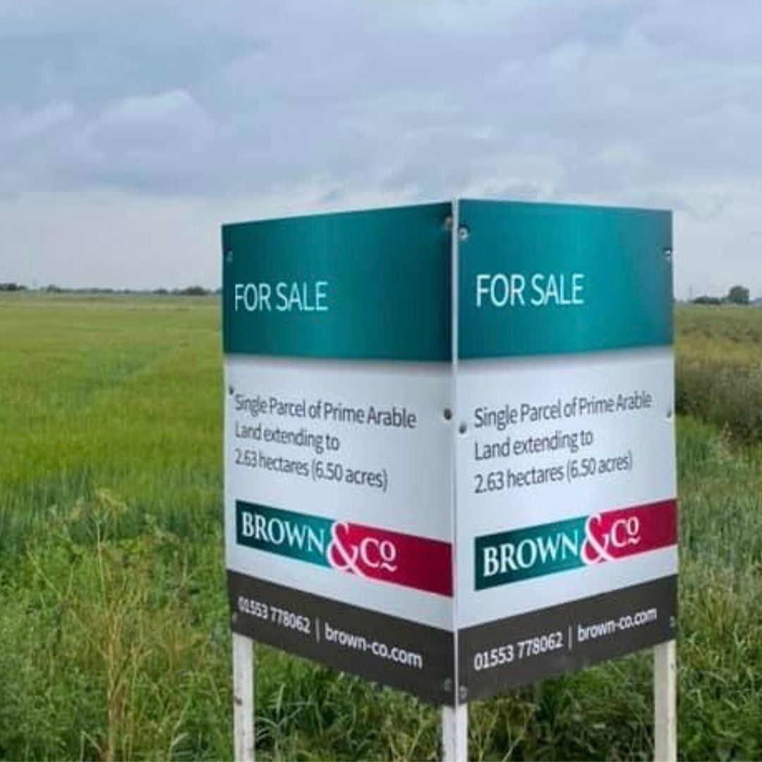 Agricultural Land For Sale Signage